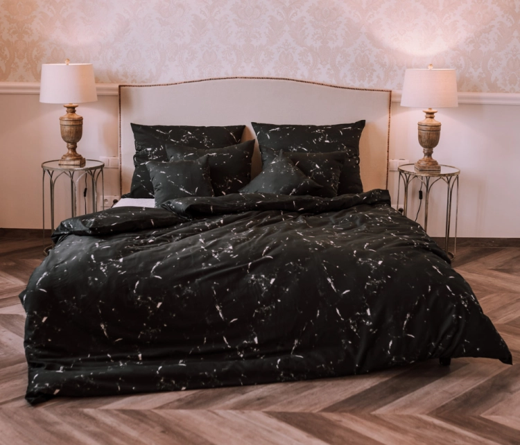 pościel bawełniana black marble na wymiar