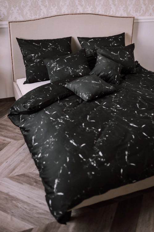 pościel bawełniana black marble na wymiar