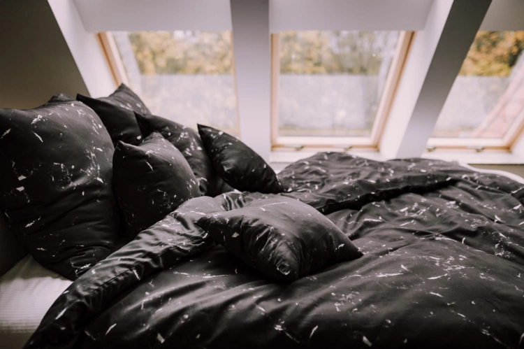 pościel bawełniana black marble na wymiar